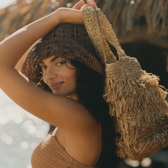Lusana raffia bag - Picture 1 of 1